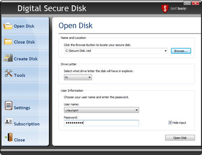 Digital Secure Disk Tool