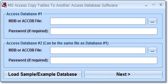 MS Access Copy Tables To Another Access Database S