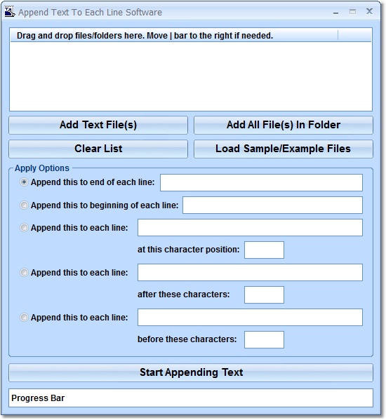 Append Text To Each Line Software