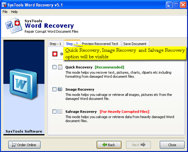 Word Repair Tool