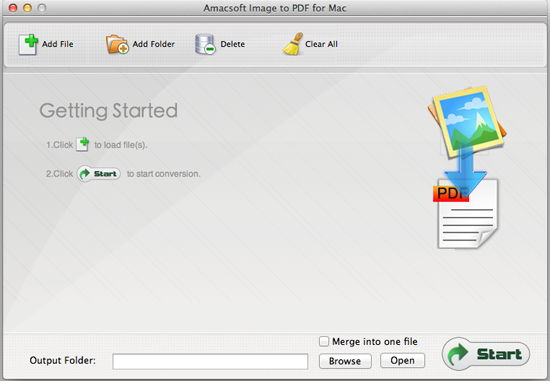 Amacsoft Image to PDF for Mac