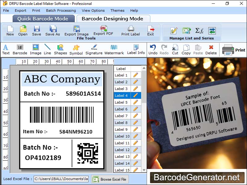 Barcode, generator , operate, maker, software , create, generate,  customized, colorful, linear, 2d,  bulk, labels, logos, price, tags,  stickers, coupons, shape, design, size, objective, rectangle, text, eclipse, sequential, random, series, constant