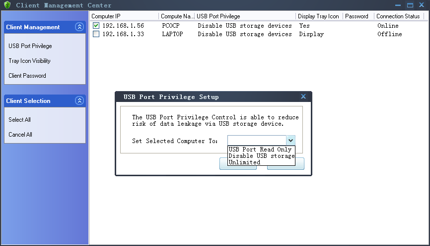 USB Port Management Software