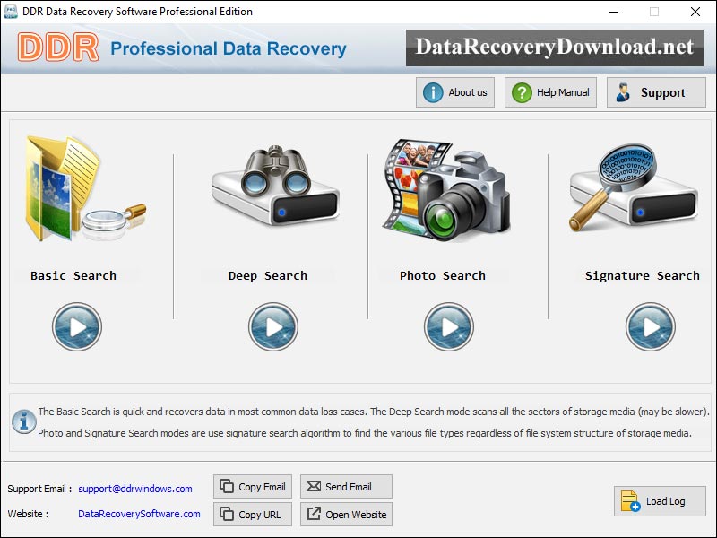 Download free recovery software, data recovery software, free USB drive data recovery,  online data salvage software, file rescue from removable device, file restore program, restore deleted data, software to undelete files, free data retrieval tool