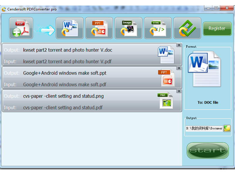 Cendarsoft PDF Converter