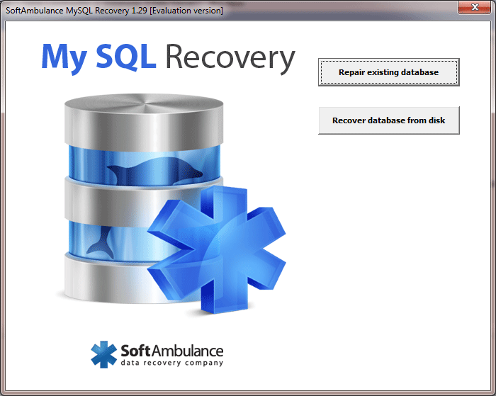 SoftAmbulance MySQL Recovery