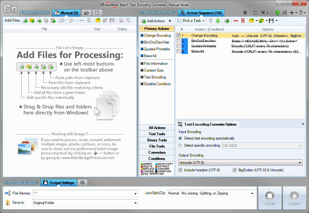 Batch File Encoding Converter