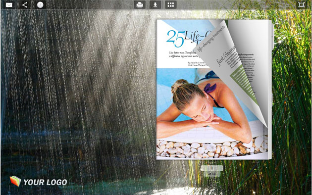 Flash Magazine Themes in Rain Style