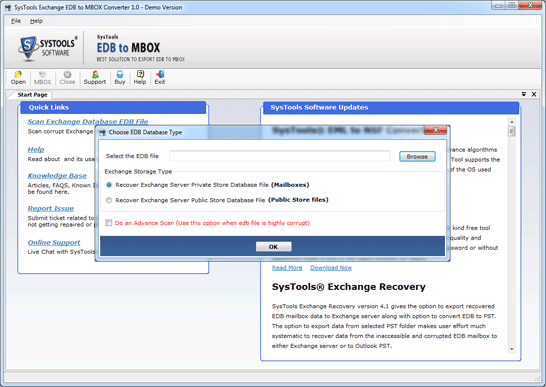 Switch EDB to Mbox