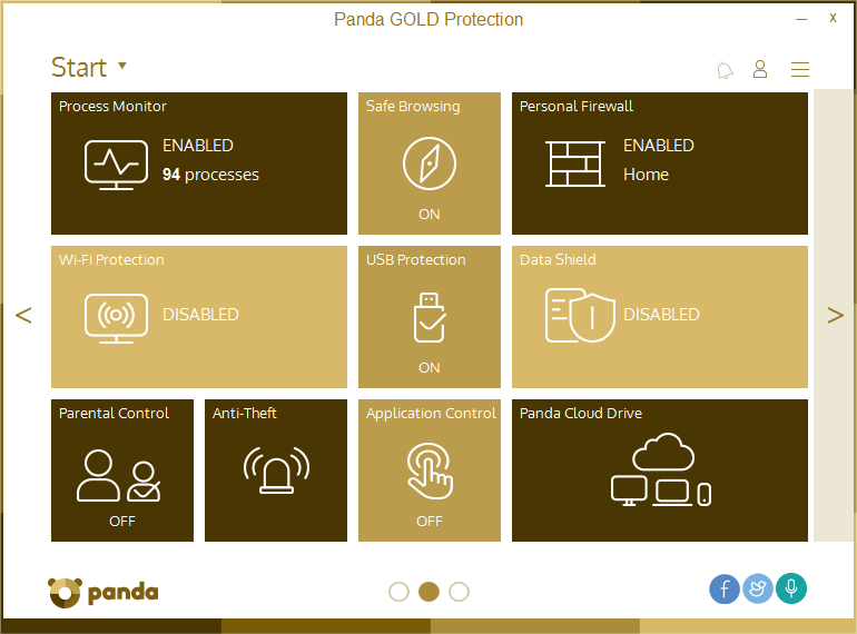 Panda Gold Protection, panda security, antivirus, antispyware, antirootkit, antiphishing, firewall, pc protection, multi-device protection, online security, free antivirus, premium technical support, technical support