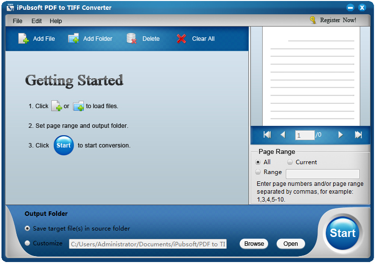 iPubsoft PDF to TIFF Converter