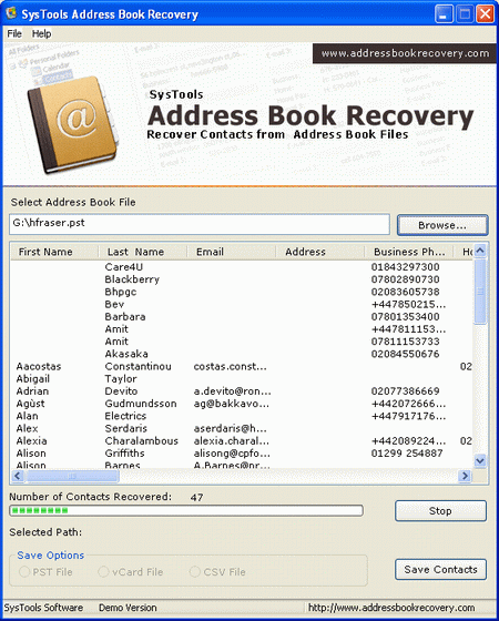 Best Outlook Contacts Recovery Software