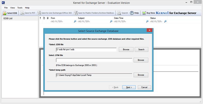 Recovery Files ? Free EDB to PST