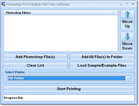 Photoshop Print Multiple PSD Files Software