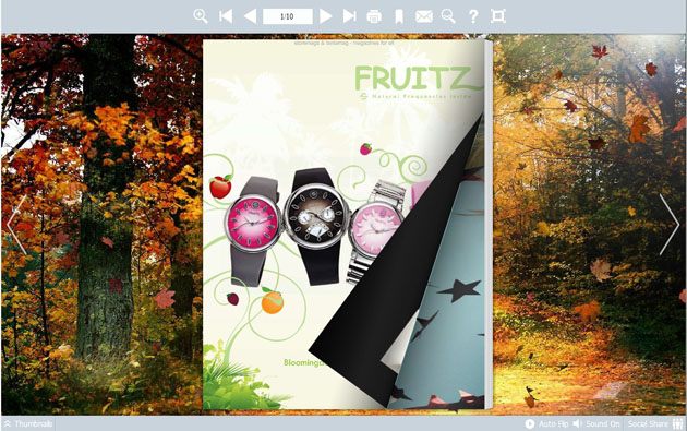 Charming Scenery Flip Books Templates