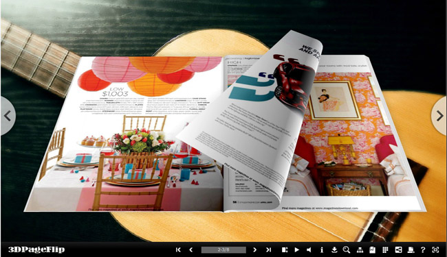 Musical Theme for 3D Page Flip eBook