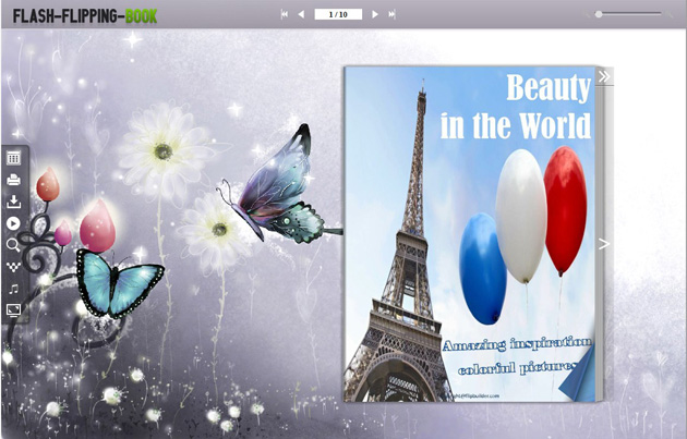 Flipping Book Themes of Butterfly Style