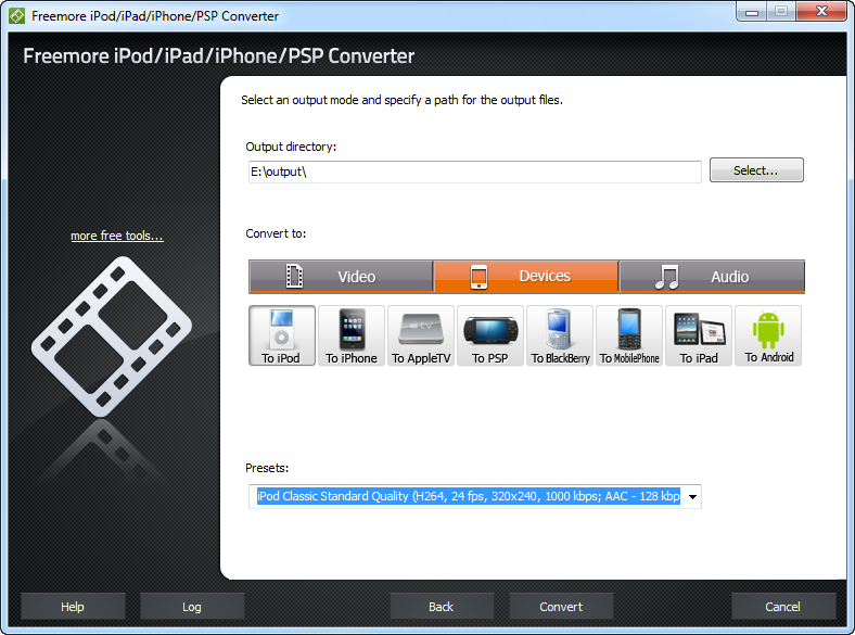 Freemore iPod/iPad/iPhone/PSP Converter