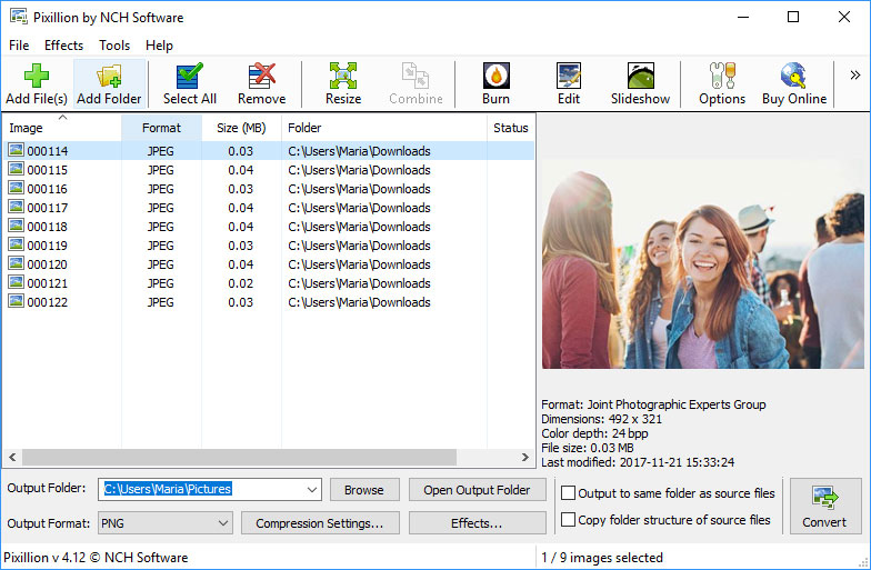 Pixillion Plus JPEG/Image Converter
