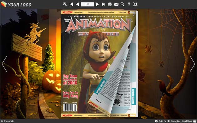 Flip Book Maker Themes for The Halloween