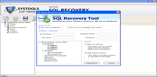 SQL Recovery Application