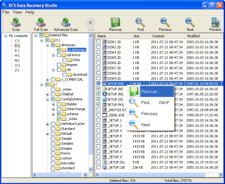 XFS Data Recovery Studio