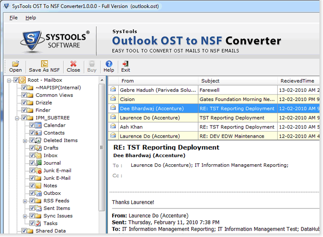OST to Lotus Notes