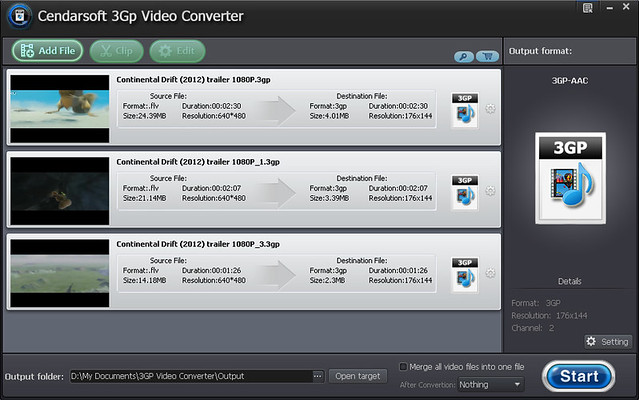 Cendarsoft 3GP Video Converter