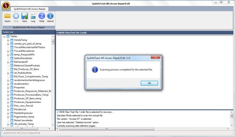 Access Files Recovery from SysInfoTools