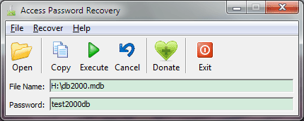 Access Password Recovery