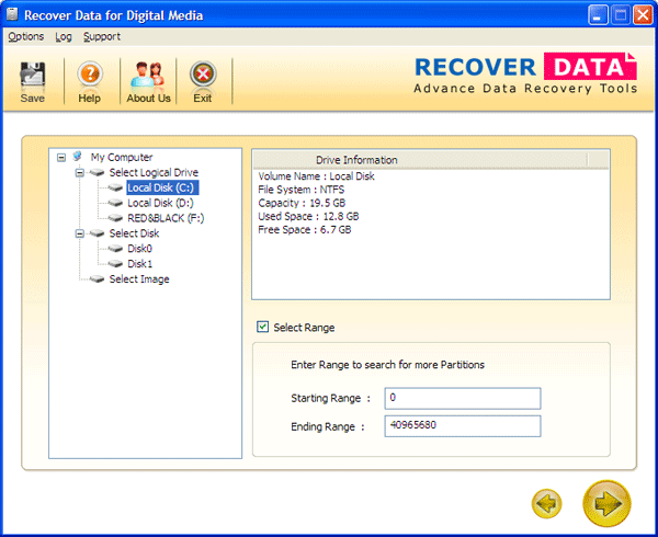 Recover lost images and videos