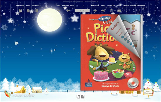 FlipBook Creator Themes Pack Clear - Snowy Christm