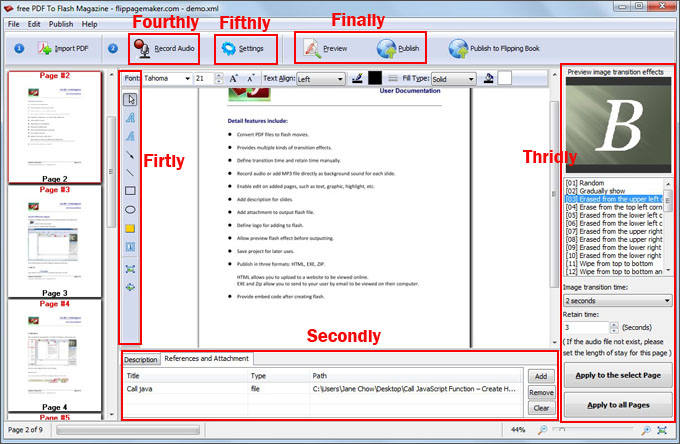 FlipPageMaker Free PDF to Flash Magazine