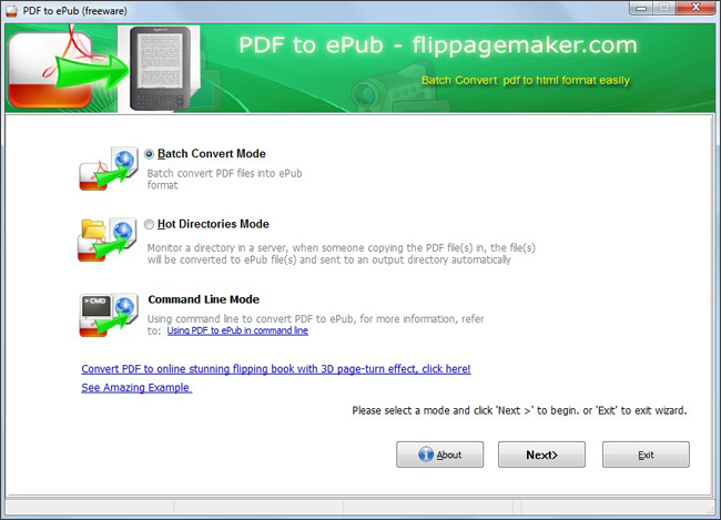 FlipPageMaker Free PDF to ePub