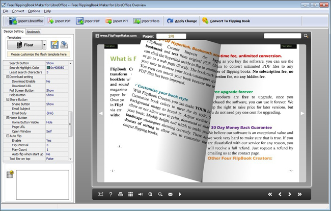 FlipPageMaker Flipbook Maker for LibreOffice