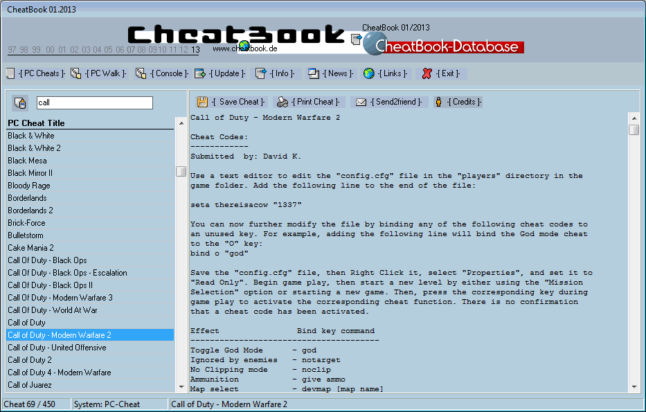 CheatBook Issue 01/2013