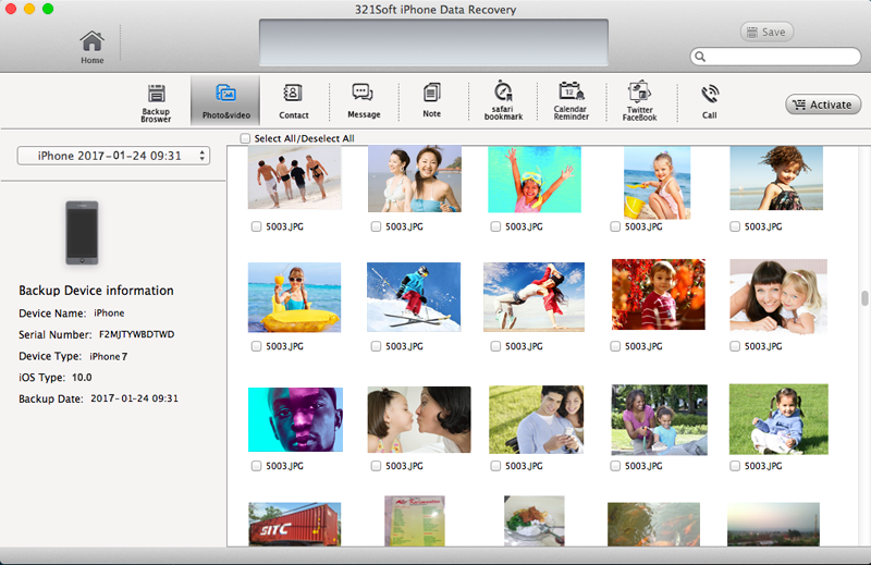 321Soft iPhone Data Recovery for Mac