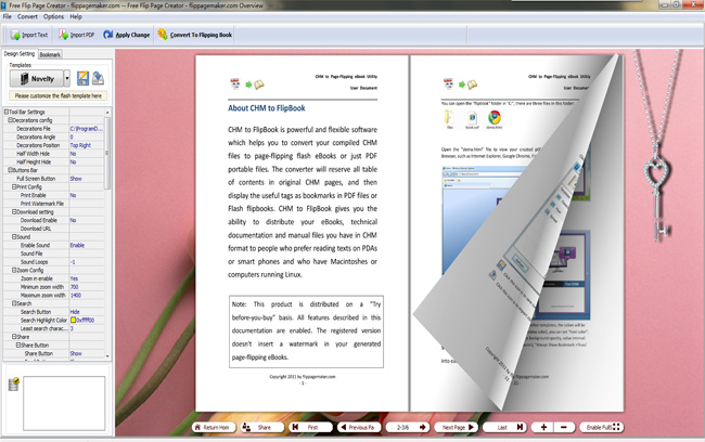 FlipPageMaker Free Flip Page Creator