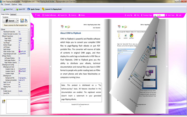 FlipPageMaker Free Flipping Book Builder