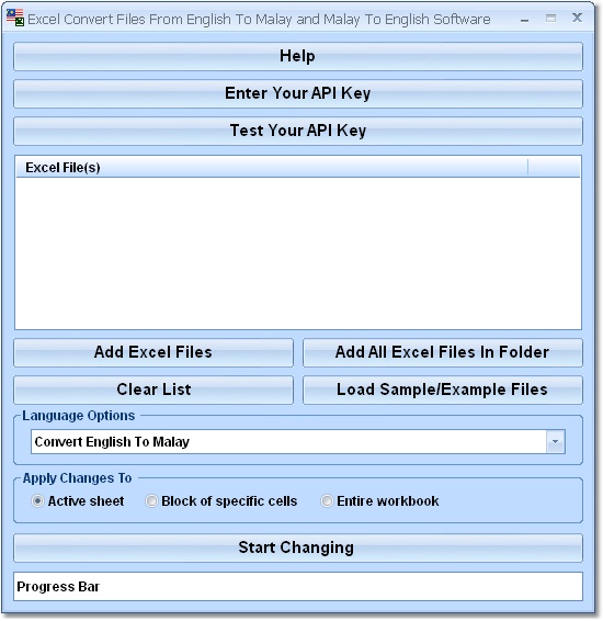 Excel Convert Files From English To Malay and Mala