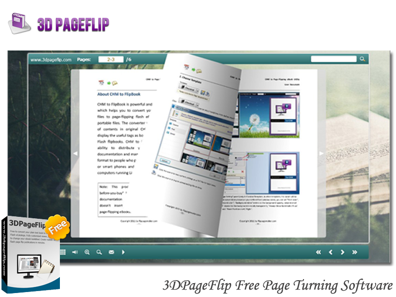 3DPageFlip Free Page Turning Software