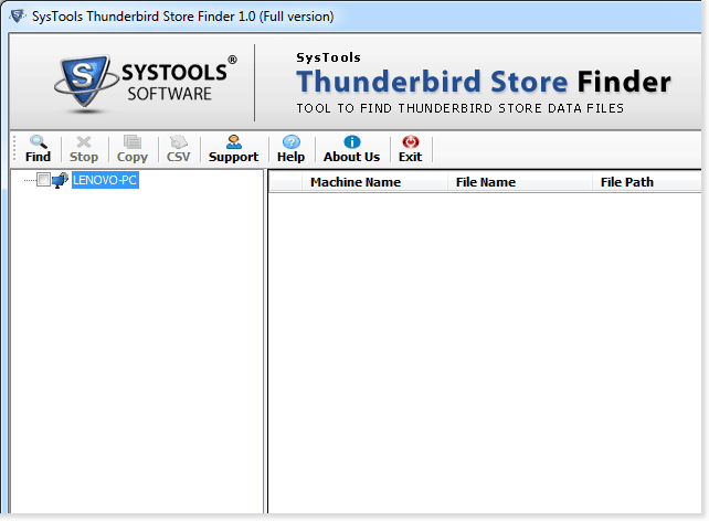 Find Thunderbird Profile Folders