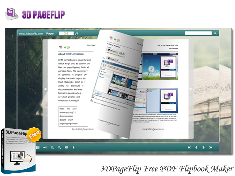 3DPageFlip Free PDF Flipbook Maker