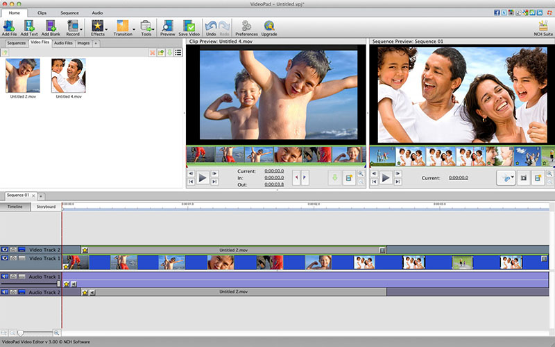 VideoPad Movie Maker For Mac