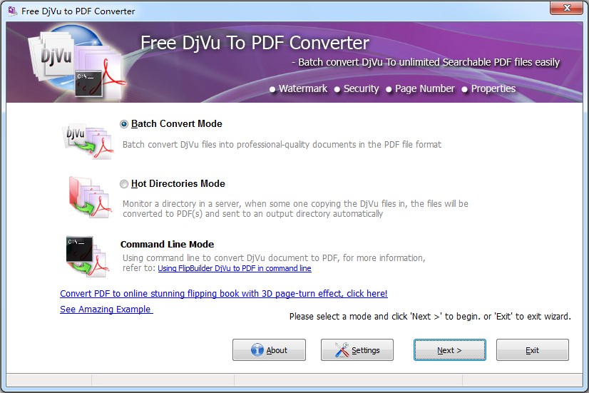 JCSOFT Free DjVu to PDF Changer