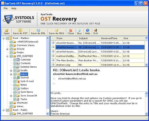 OST to Outlook