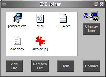 EXE Joiner, EXE Binder, File Joiner, File Binder