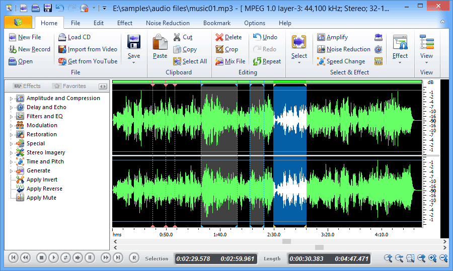 Free Audio Editor 2013