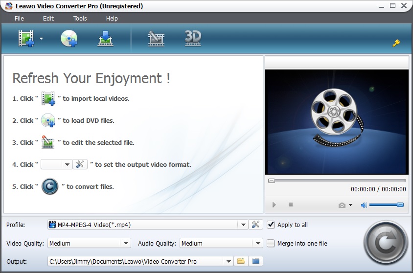 Leawo FLV to MP4 Converter