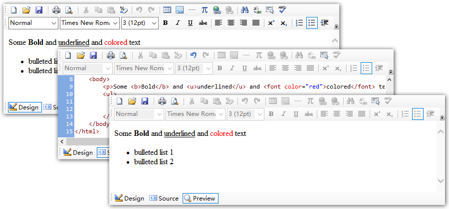 MstHtmlEditor Control for .NET WinForms